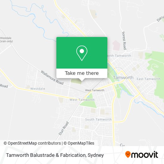 Tamworth Balustrade & Fabrication map