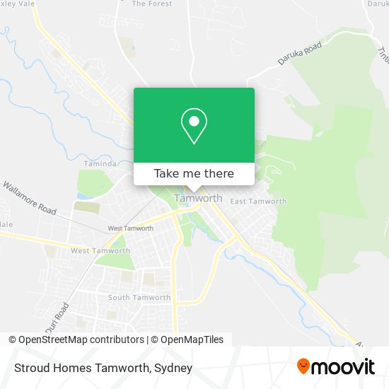 Mapa Stroud Homes Tamworth