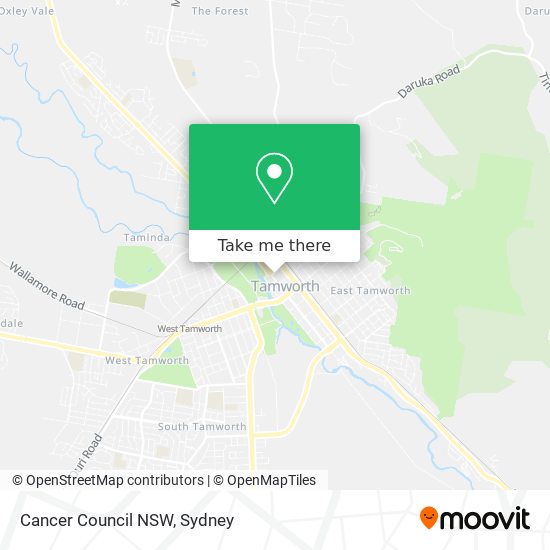 Cancer Council NSW map