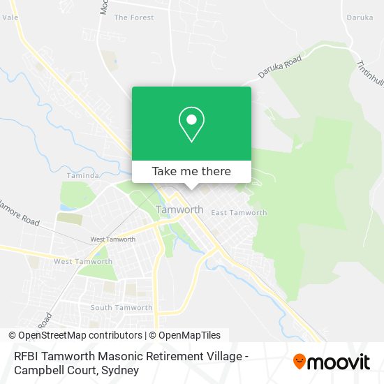 RFBI Tamworth Masonic Retirement Village - Campbell Court map