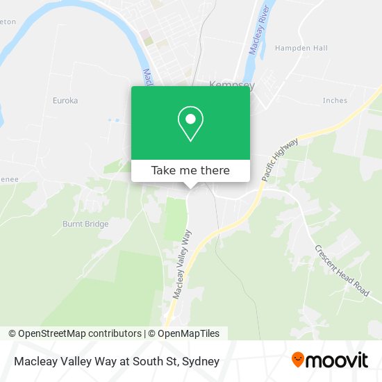 Macleay Valley Way at South St map