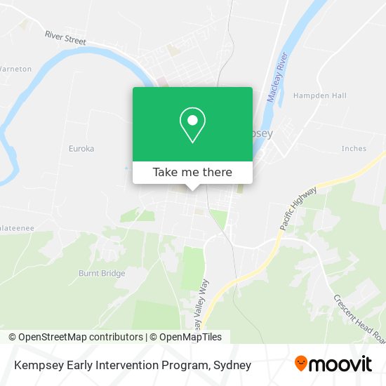 How to get to Kempsey Early Intervention Program in South Kempsey by