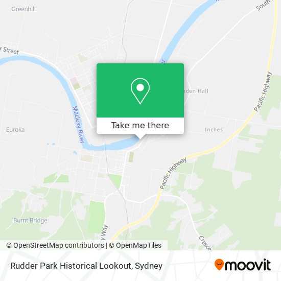 Rudder Park Historical Lookout map
