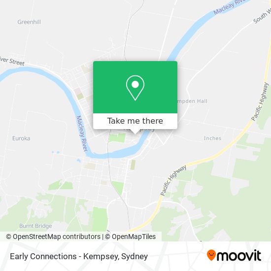 Early Connections - Kempsey map
