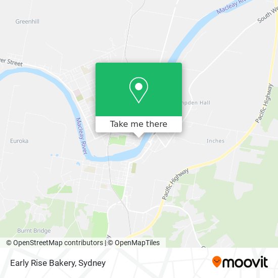 Early Rise Bakery map