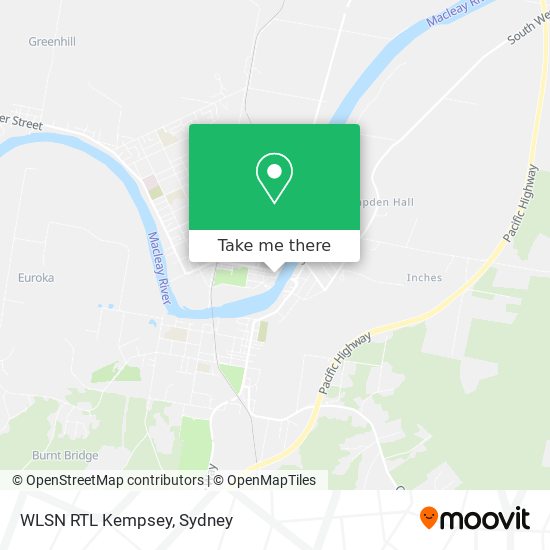 WLSN RTL Kempsey map
