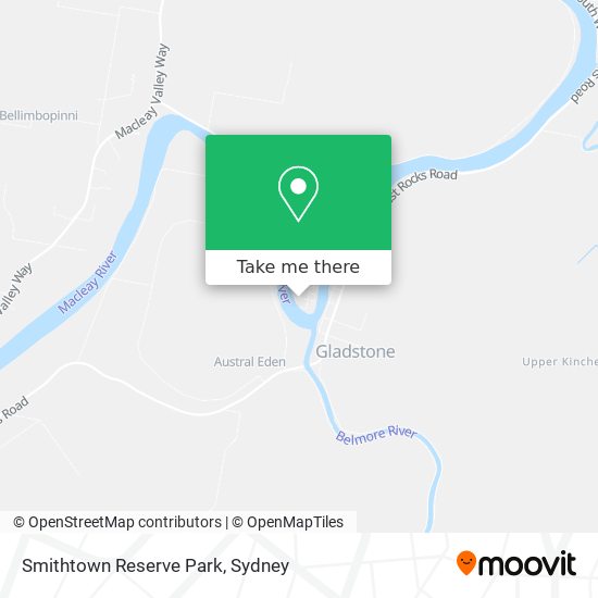 Smithtown Reserve Park map
