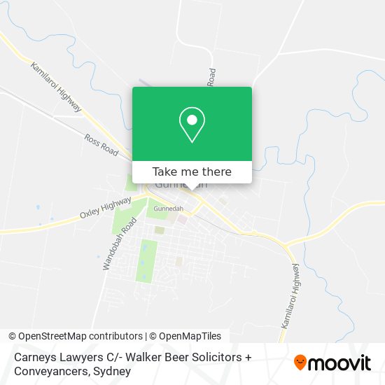 Mapa Carneys Lawyers C / - Walker Beer Solicitors + Conveyancers