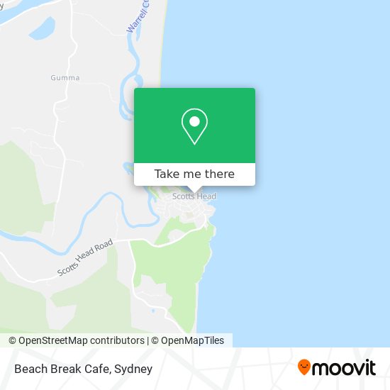 Beach Break Cafe map