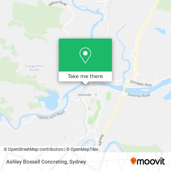 Ashley Boxsell Concreting map