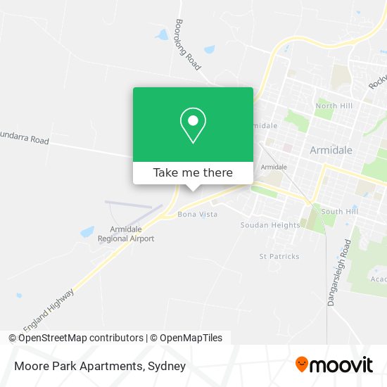 Moore Park Apartments map