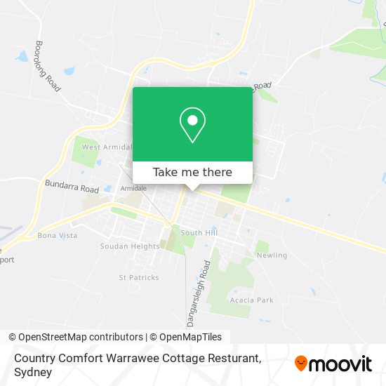 Country Comfort Warrawee Cottage Resturant map