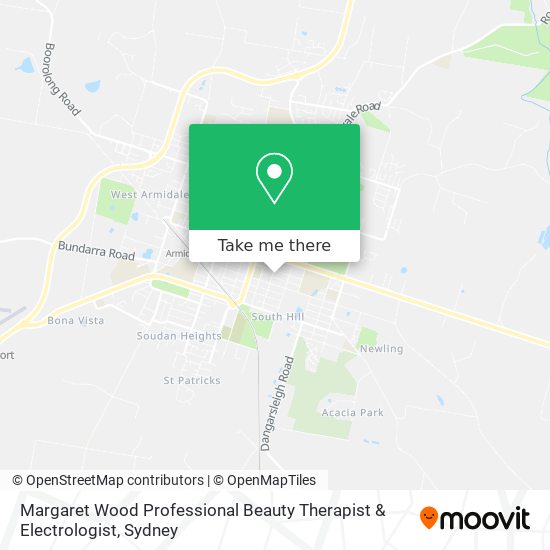 Margaret Wood Professional Beauty Therapist & Electrologist map