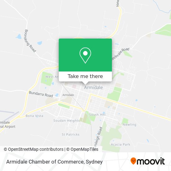 Armidale Chamber of Commerce map