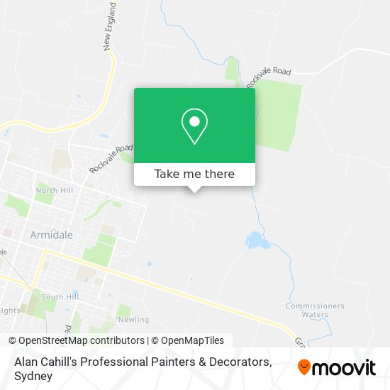 Mapa Alan Cahill's Professional Painters & Decorators