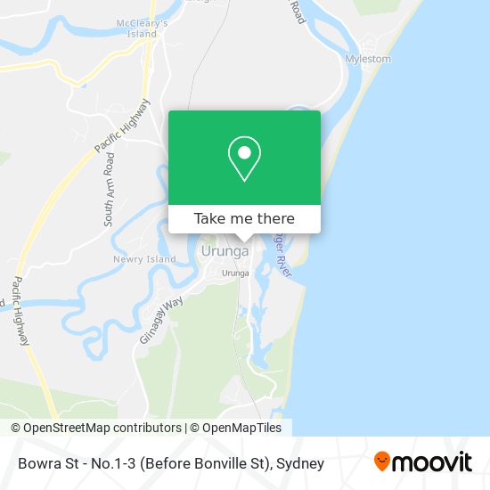 Bowra St - No.1-3 (Before Bonville St) map