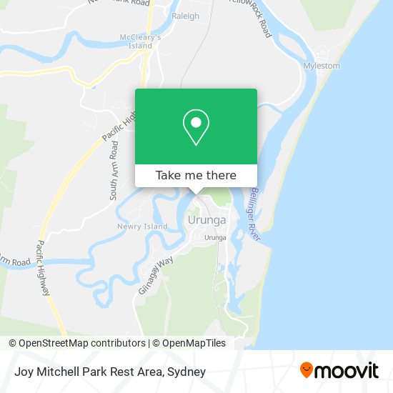 Mapa Joy Mitchell Park Rest Area