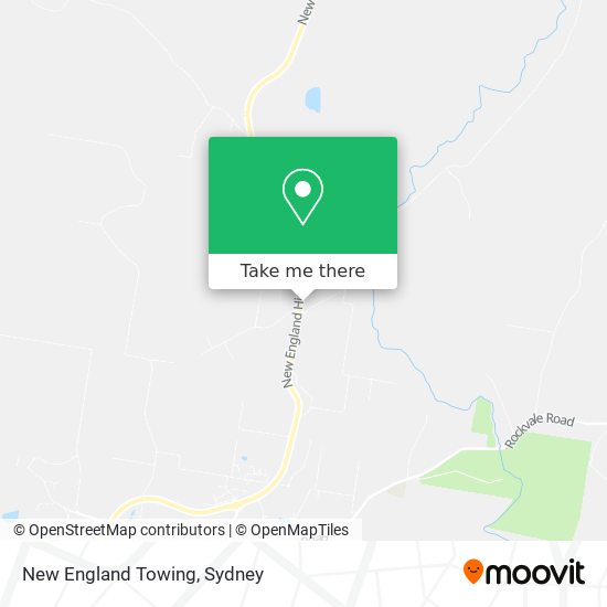 New England Towing map