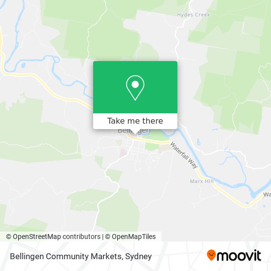 Bellingen Community Markets map