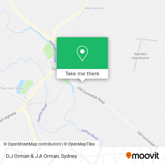 D.J Orman & J.A Orman map