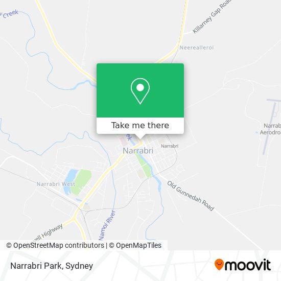 Mapa Narrabri Park