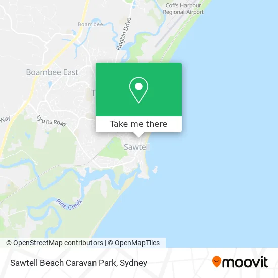 Sawtell Caravan Park Map How To Get To Sawtell Beach Caravan Park By Train Or Bus?