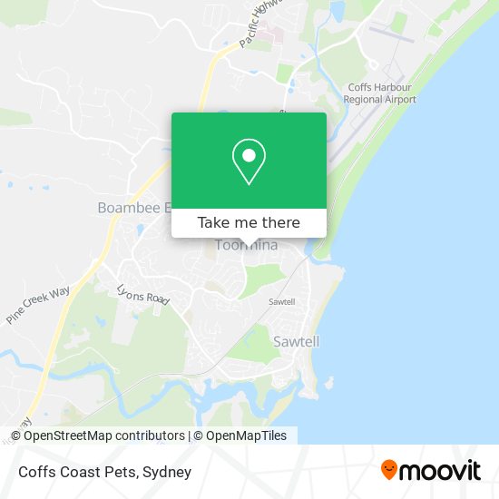 Coffs Coast Pets map