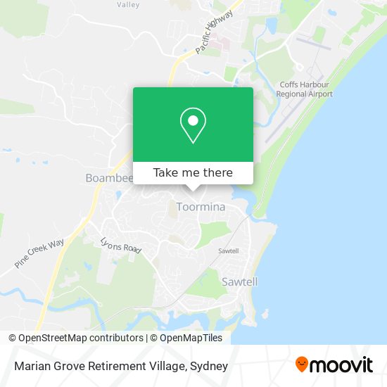 Marian Grove Retirement Village map