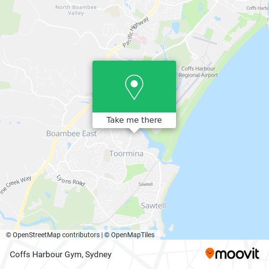 Mapa Coffs Harbour Gym