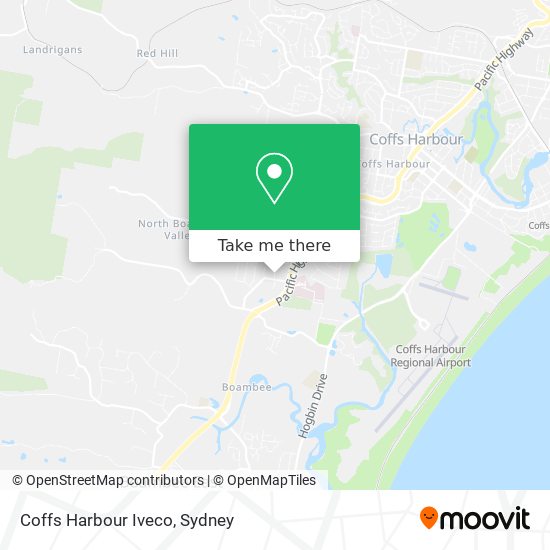 Coffs Harbour Iveco map