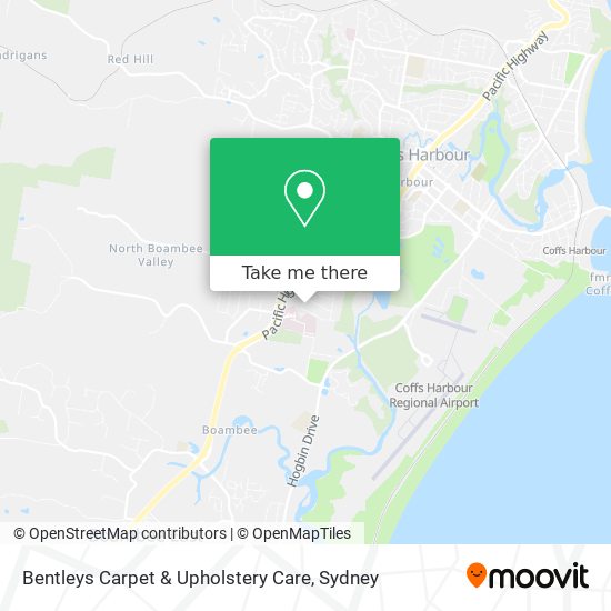 Mapa Bentleys Carpet & Upholstery Care