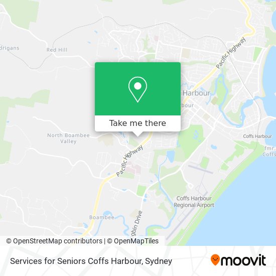 Services for Seniors Coffs Harbour map