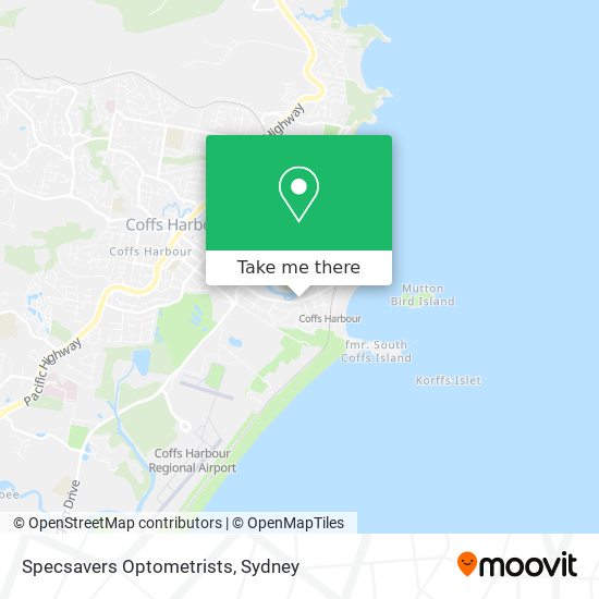 Specsavers Optometrists map