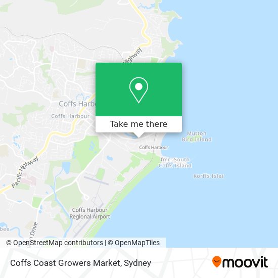 Mapa Coffs Coast Growers Market