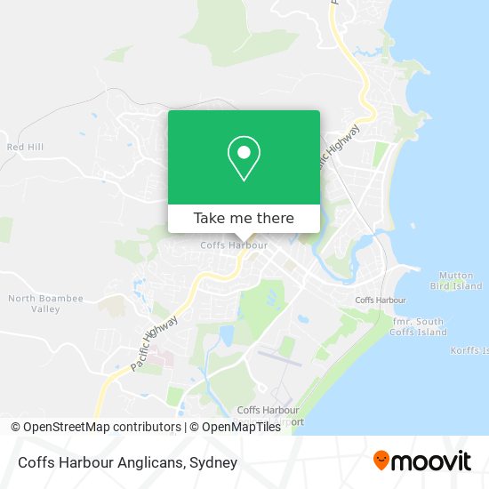 Coffs Harbour Anglicans map