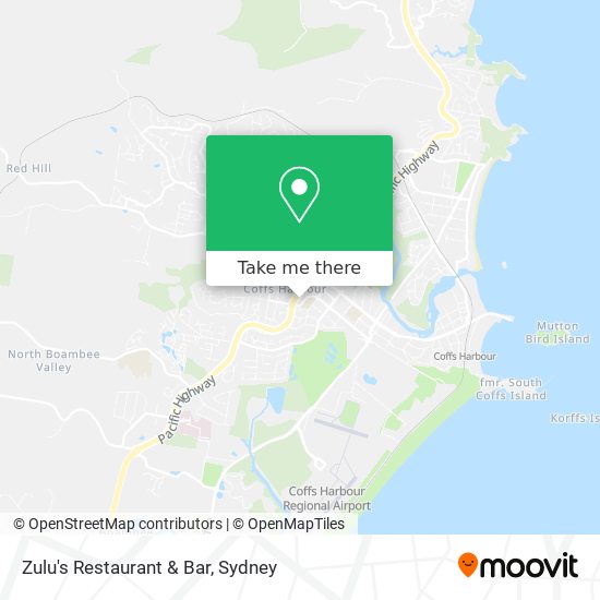 Zulu's Restaurant & Bar map