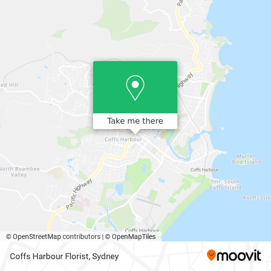 Coffs Harbour Florist map