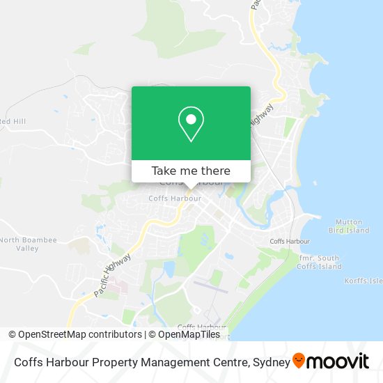 Coffs Harbour Property Management Centre map