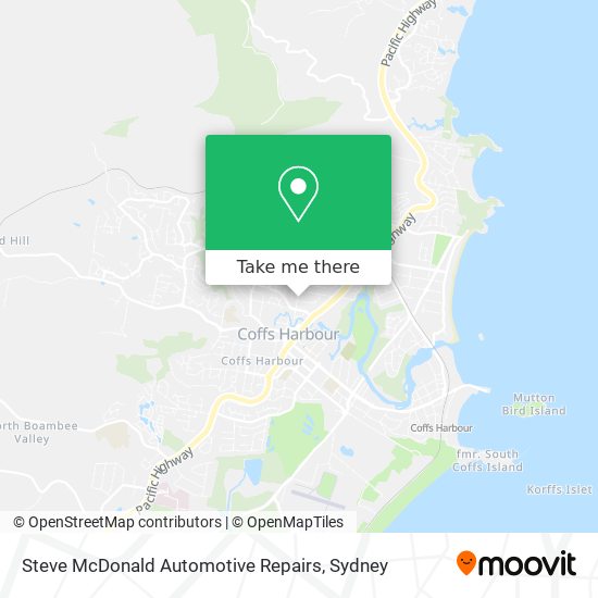 Steve McDonald Automotive Repairs map