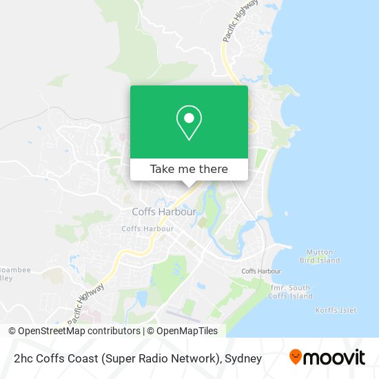 2hc Coffs Coast (Super Radio Network) map