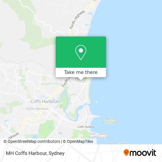 Mapa MH Coffs Harbour