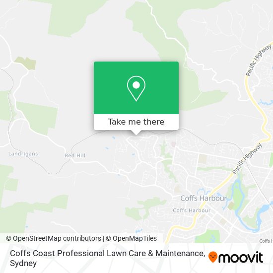 Coffs Coast Professional Lawn Care & Maintenance map