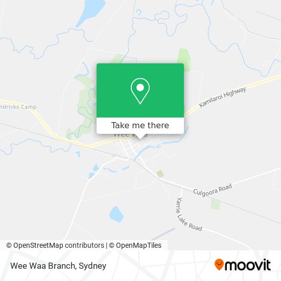 Wee Waa Branch map