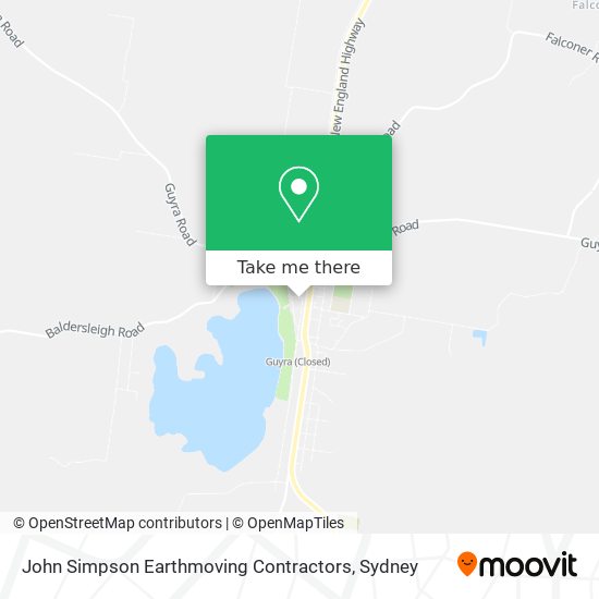 Mapa John Simpson Earthmoving Contractors