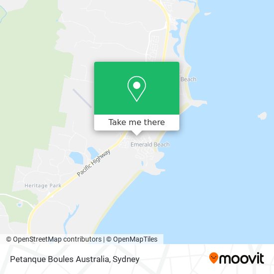 Mapa Petanque Boules Australia