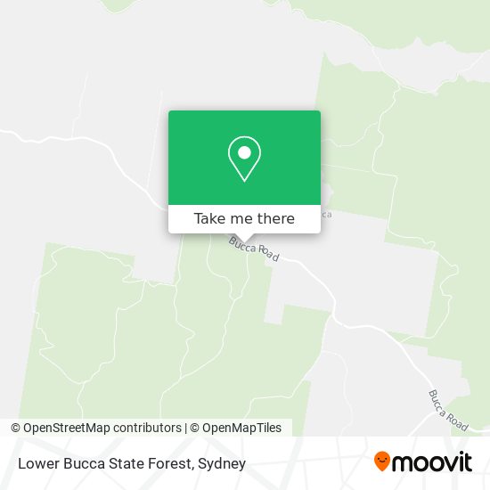 Lower Bucca State Forest map
