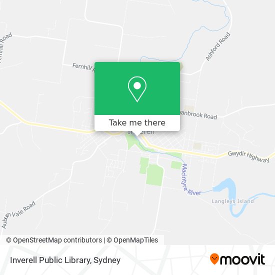 Inverell Public Library map