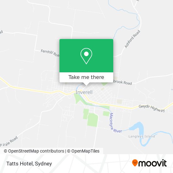 Tatts Hotel map