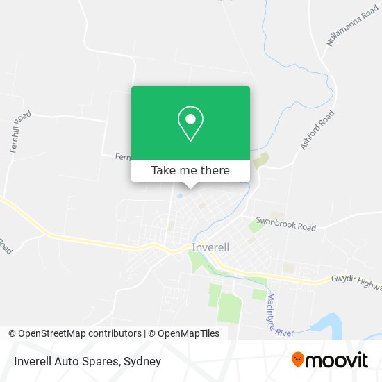 Inverell Auto Spares map