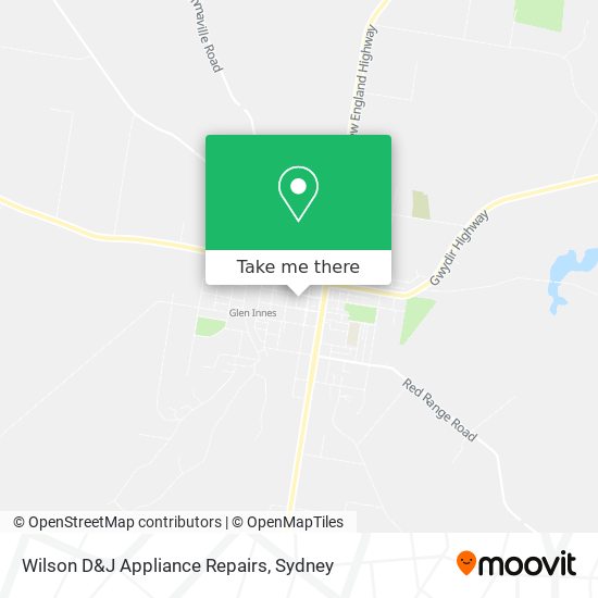 Wilson D&J Appliance Repairs map